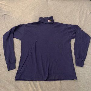 fila base layer navy turtleneck 100% cotton